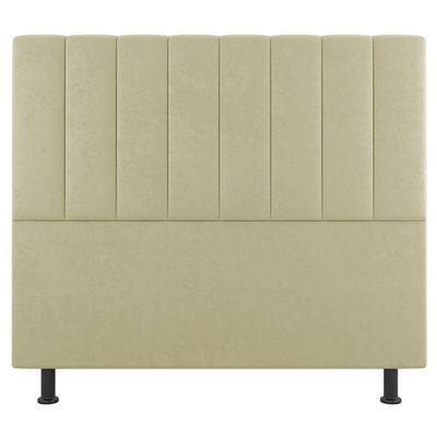 Cabeceira Cama Box Casal Queen 160Cm Sintético Bege