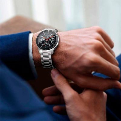 Pulseira Relogio Smartwatch Aço Inox 3 Elos Smartband