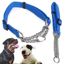 Coleira Cachorro Ajustavel Nylon EloTorcido Semi Enforcadora