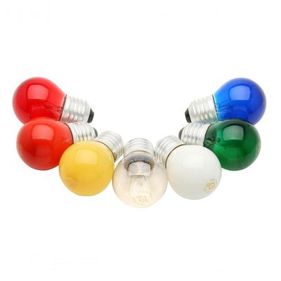 Lampada Bolinha Sortida 15Wx127V E-27 C/25Pcs