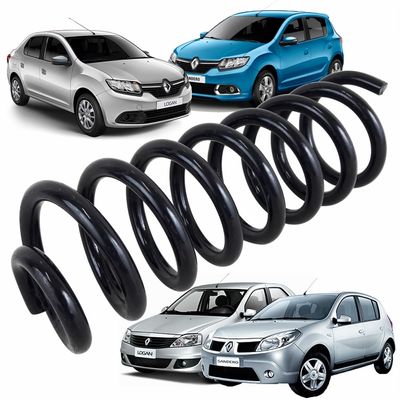 Mola Traseira Aliperti com GNV Renault Logan e Sandero Todos 2007 até 2020 Exceto Versão Stepway (Preço Unitário)