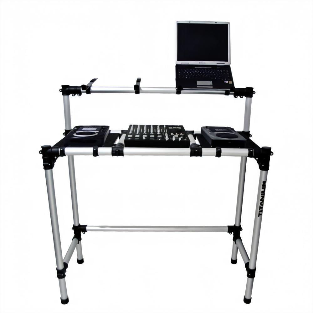 Suporte Titanium Racks Rdjcdj C/ Bandejas Em Mdf P/ Cdjs