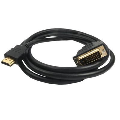 Cabo Conversor Hdmi Macho para Dvi I Macho com Filtro - 1.8 Mts