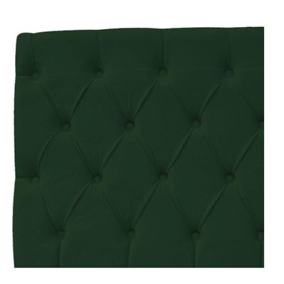 Cabeceira Estofada Liverpool 195cm King Suede Verde
