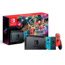 Console Nintendo Switch + Super Mario Kart 8 Deluxe Bundle Vermelho e Azul