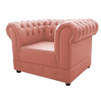 Kit Poltrona Namoradeira Chesterfield Ana Coral