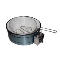 Fritadeira Elétrica Em Inox Tacho Esmaltado 1600W 220V 3L