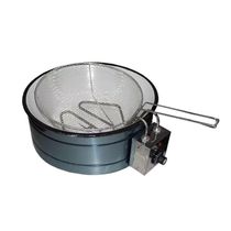 Fritadeira Elétrica Em Inox Tacho Esmaltado 1600W 220V 3L