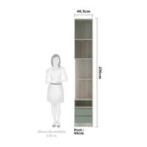Mesa De Cabeceira Direito 2 Gavetas Prime Plus Verde Jade
