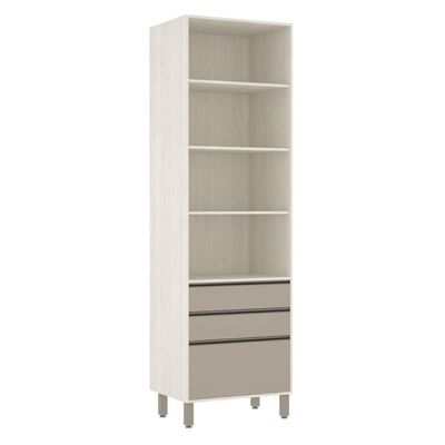 Paneleiro De Cozinha 70 Cm 3 Gavetas Linea Pátina Ff C/ Mocc