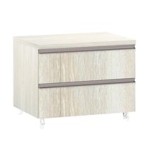 Mesa De Cabeceira 2 Gavetas Prime Plus 60 Cm Legno Crema