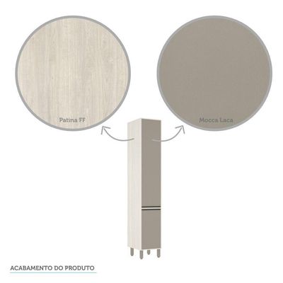 Paneleiro De Cozinha 40 Cm 4 Prateleiras Linea Pátina Ff C/