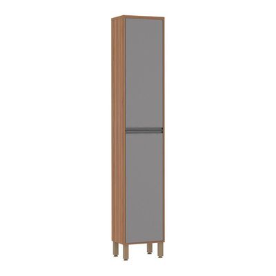 Paneleiro Simples 40 Cm De Abrir Isa Vanilla Com Cinza Puro