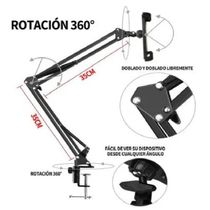 Suporte Celular Tablet Braço Metal Longo Flexível Para Mesa