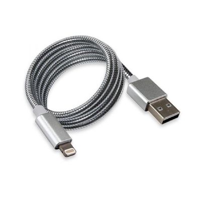 Cabo Usb Lightning Metal Resistente Para Iphone 6 7 8 X 11 Ipad - Kingo