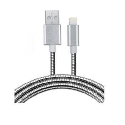 Cabo Usb Lightning Metal Resistente Para Iphone 6 7 8 X 11 Ipad - Kingo