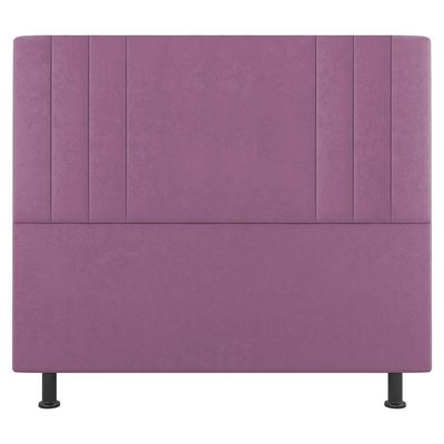 Kit Cabeceira E Baú Cama Box Queen 160Cm Suede Rosa