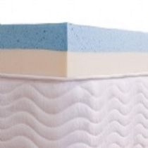 Pillow Top Visco Nasa Gel + Látex HR Foam Casal 8cm Aumar