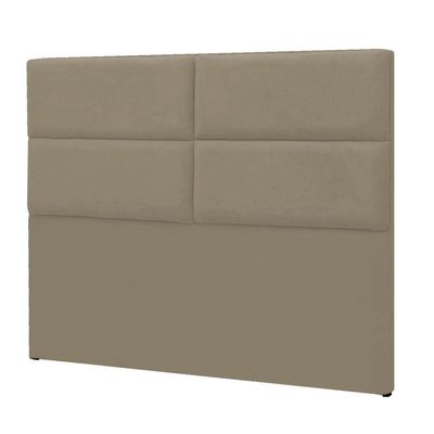 Cabeceira Casal Berlim P04 140 Cm Suede Bege Tca 941