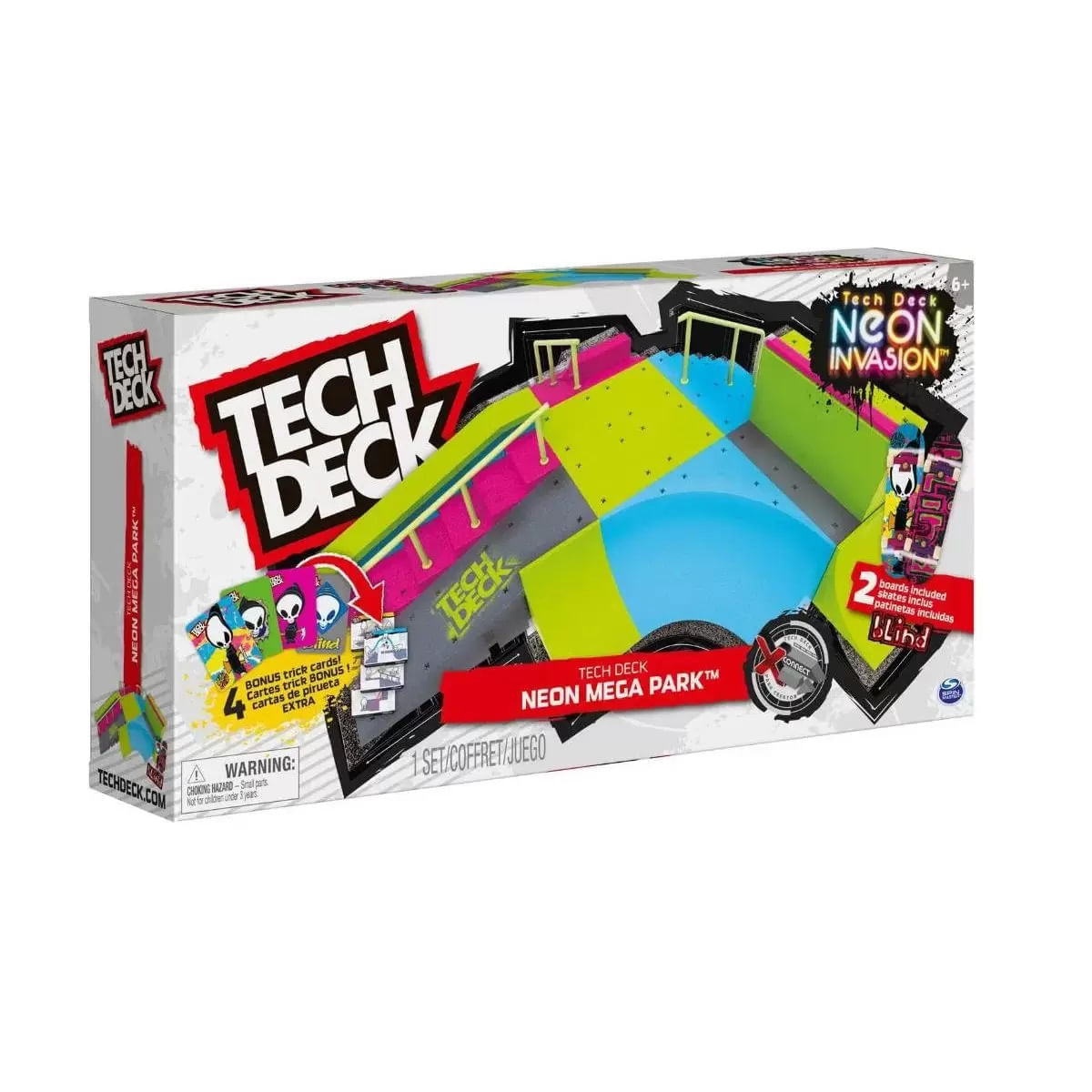 Tech Deck Mega Rampa Skate De Dedo X Connect Neon Sunny 002896