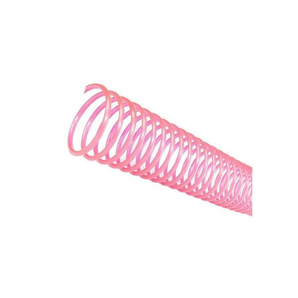 Espirais para Encadernação Rosa 14mm 85 Folhas 100 Unidades