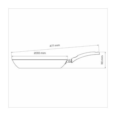 Frigideira Tramontina Turim Aluminio Max Vermelha 30 Cm 2