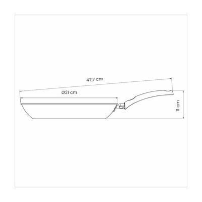 Frigideira Tramontina Turim Aluminio Max Vermelha 30 Cm 2