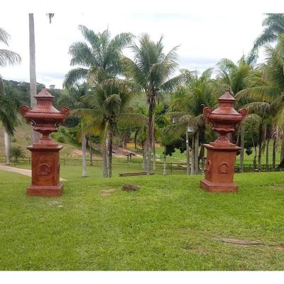 Ânfora Vaso Floreira árabe Jardim C/ Base Romano Decorar