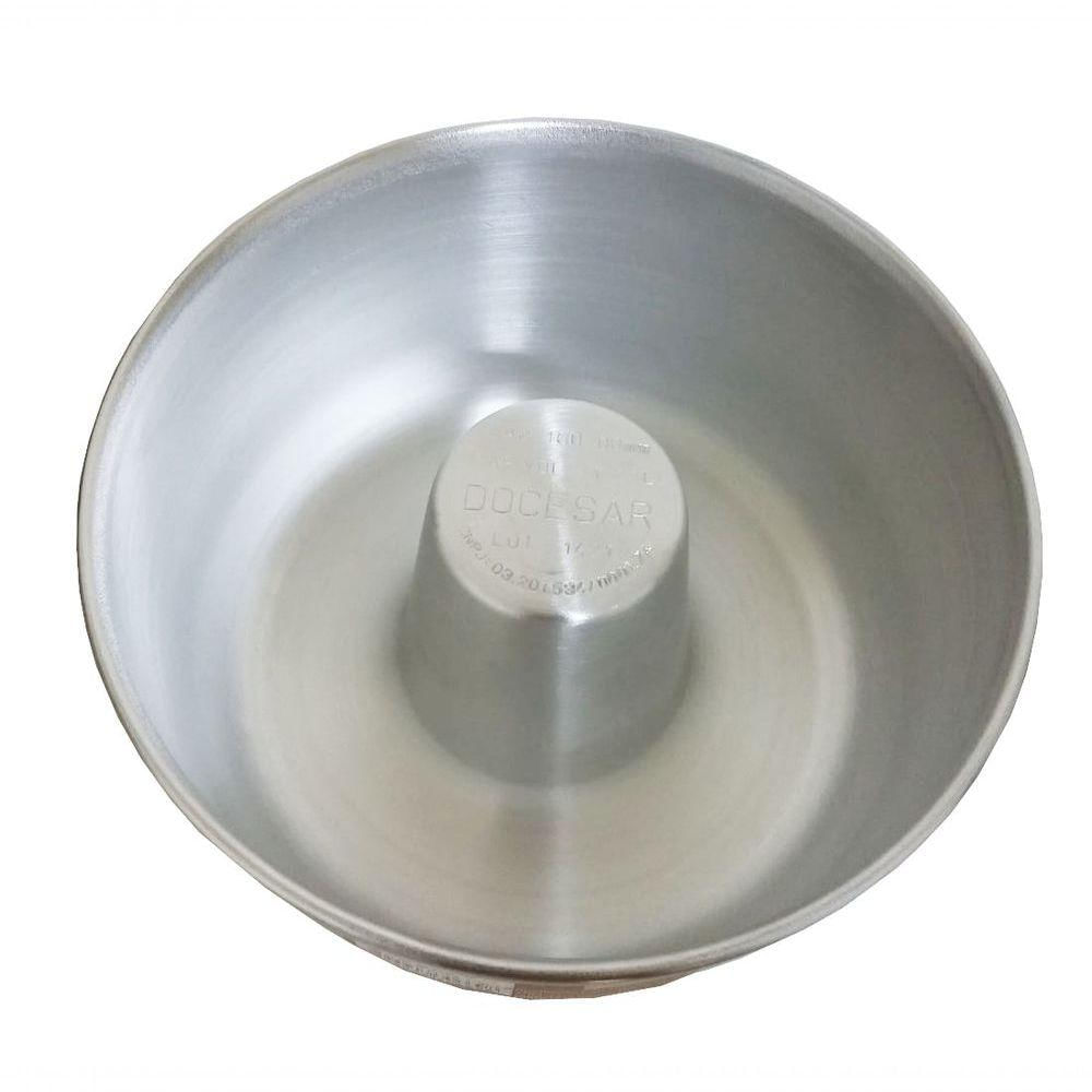 Forma Assadeira De Pudim De Alumínio Grosso 16x8cm Docesar
