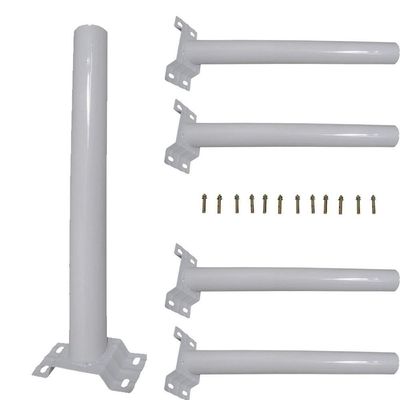 Suporte Barra Para Luminaria Solar Parede Iluminaçao 5 Un Po