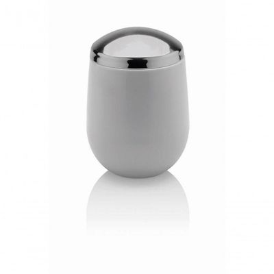 Porta Algodâo Cromo Belly Branco Ou Pab721bcf
