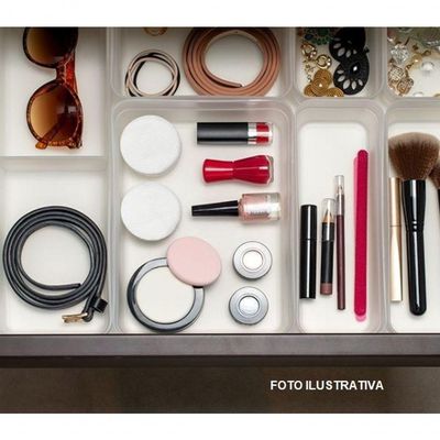 Organizador De Gavetas Logic Pequeno Ou Natural Ol200nt
