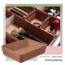 Organizador De Gavetas Logic Pequeno Ou Natural Ol200nt