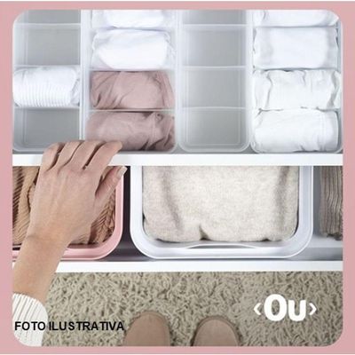 Organizador De Gavetas Logic Pequeno Ou Natural Ol200nt