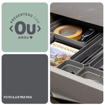Organizador De Gavetas Logic Pequeno Ou Verde Ol200vdmf