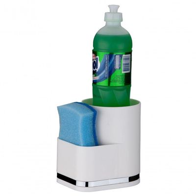 Kit 2 Pçs Branco Future Lixeira Pia Suporte Detergente Sabão