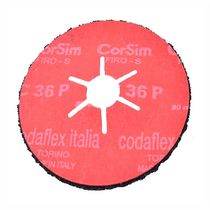 Disco Multicamada Firo-S Fibra Rosa Grão 320 Made In Italy