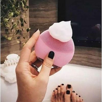 Esponja Elétrica Massagem Facial Fácil Limpeza Rosto Recarre