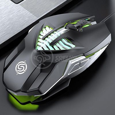Mouse Gamer 4 Botões Com Fio Rgb 7 Cores Macro Ergonômico Q1