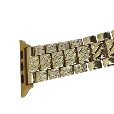 Kit 2 Pulseira Smartwatch Pedra Strass Smartband Aço 3 Elos