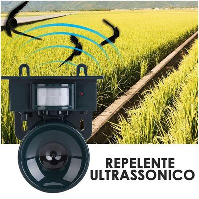 Repelente Solar Ultrassonico Sensor Pragas Ratos Aves