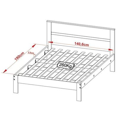 Cama Casal Cm8005 Amendoa Branco Tecno Mobili Amendoa Branco