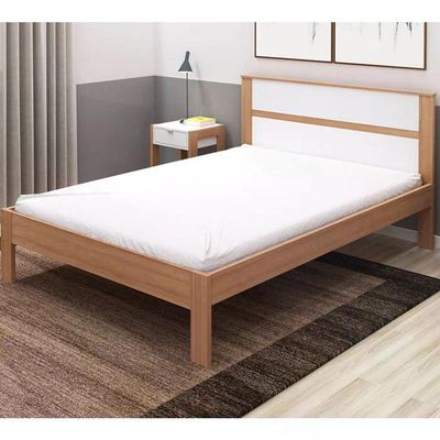 Cama Casal Cm8005 Amendoa Branco Tecno Mobili Amendoa Branco