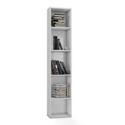 Estante Livreiro 4 Prateleiras Janaina Branco Branco