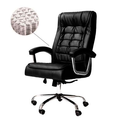 Kit 2 Cadeiras Escritório Big Presidente Pu Preta