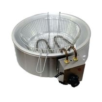 Fritadeira Elétrica Em Inox Tacho De Alumínio 1600W 220V 3L