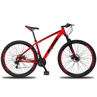 Bicicleta Aro 29 Ksw 21 Vel Vermelho 15"