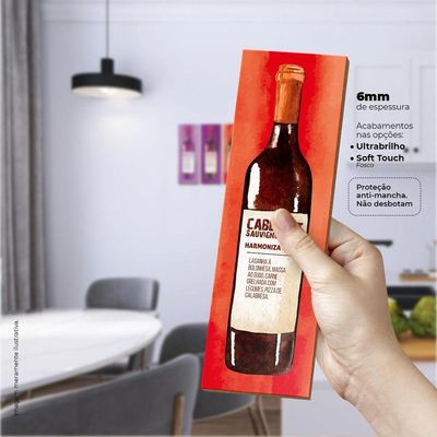 Vinho Harmonização Com 15mm De Com Borda Infinita 6mm