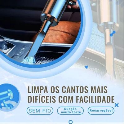Aspirador Portátil Automotivo Sem Fio Usb