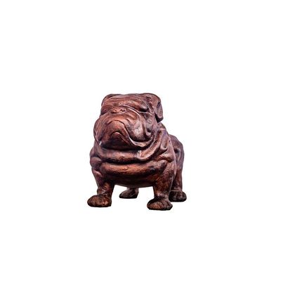 Cachorro Buldogue Decorar Jardim Ferro Fundido Pronto Artes